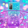 thumbnail image 4 of Funda para Samsung Galaxy S20 FE 4G/5G Brillantina Líquida Divertida Reluciente y con Cristales en Movimiento Cuerpo Cruzado con Cordón Ajustable, 4 of 5