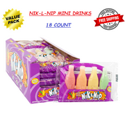 Original Wax Sticks & Bottles Candy Drinks Variety Pack, Nik-L-Nip Liquid  Filled Mini Drinks, Party Favorite Treats