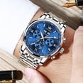 thumbnail image 4 of OLEVS Luxury Watches for Men Self-Winding Stainless Steel Analog Luminous Waterproof Mens Watches Reloj, Male Watch 6633, 4 of 12
