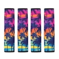 thumbnail image 5 of Chririnla Tropical Sunset Silhouette Seat Belt Shoulder Pad Easy to Clean Seat Belt Pad Comfortable Universal Compatible with SUV Auto, 5 of 8