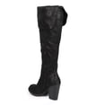 thumbnail image 3 of Soda Elsa DC78 Women Suede Fold Over Knee High Chunky Heel Riding Boot, 3 of 5