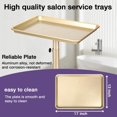 thumbnail image 3 of Bandeja de salón FWOD BIBTO Champagne Gold con altura ajustable, 3 of 7