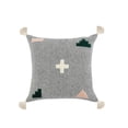 thumbnail image 2 of Laddha Home Designs Hand-Stitched Patchwork Cotton Throw Pillow Cover - 20" - Gray and Green, 2 of 8
