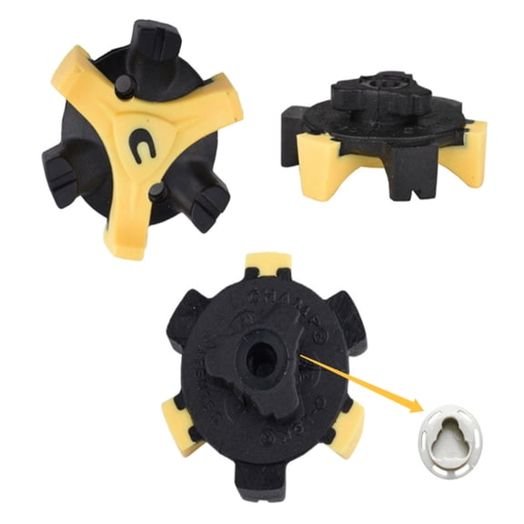 Nealison 20Pcs of golf ball shoe soft spikes, compatible with Q-Lok locking interface, can directly replace the old spikes; enhance the grip performance on the course, making the swing more stable.