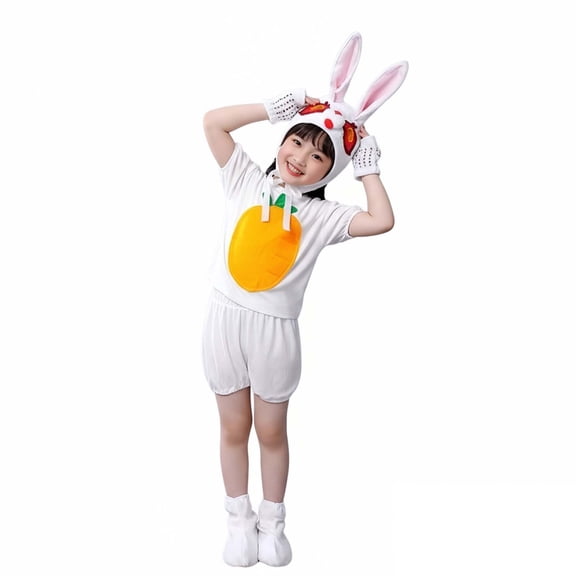 Boys Easter Outfit Short Sleeve Top Shorts and Hats Set Dress up Performance Stage Outfit Boy Clothes 8-9 Years