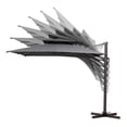 thumbnail image 5 of Pellebant Outdoor 9x11FT Patio Umbrella Cantilever Offset with No Base, Dual Top Dark Gray, 5 of 5