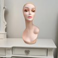 thumbnail image 6 of Mannequin Display Head Left Shoulder Display Model Multifunctional Female Manikin for Necklaces Hairpieces Glasses Hats Style A, 6 of 10