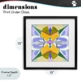 thumbnail image 4 of Stupell Industries Eclectic Revival Kaleidoscope Symmetry Black Framed Print Under Glass, 13 x 13, by Melissa Wang, 4 of 8
