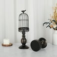 thumbnail image 5 of European Iron Retro Bird Cage Candle Holder Candlelight Dinner Romantic Decor (WHITE,S 25-30cm), 5 of 6