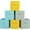 Cyan, Green, Yellow, variant on Fabric Storage Bins 6 Pack Fun Colored Durable Storage Cubes with Fabric Handles Foldable Cube Baskets for Home, Kids Room, Closet and Toys Organization Multi Colors-1