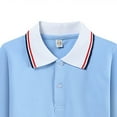 thumbnail image 3 of Gubotare Polo Shirts for Boys Long Sleeve Long Sleeve Polo Boys Pique Polo School Uniform Shirt for Girls Collared Casual Cotton Tshirts Size 7-8 (Blue,7-8 Years), 3 of 3