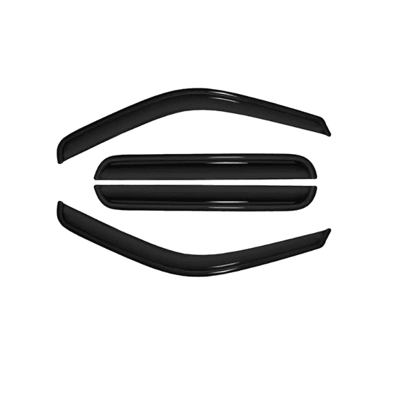 Tuqiang Window Visors For 2003 - 2005 For Ford Excursion Side Window Wind Deflector Window Visor Black and Gray 4PCS