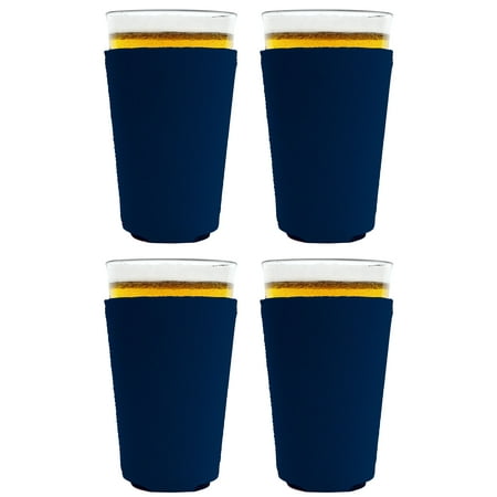 

Blank Neoprene Pint Glass Coolie (4 Pack Navy Blue)
