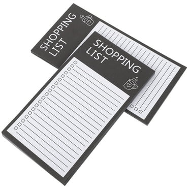 Guichaokj 2 Books Magnetic Note Pad Gel Ink Pen Grocery List Fridge Refrigerator Force Shopping Paper