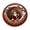 E, variant on Christmas Round Area Rug, 3D Santa Library Room Illusion Non- Washable Floor Mat, Seasonal Home Accent