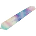 thumbnail image 5 of Rectangle Holographic in Pastel Light Color Printed Table Runner 13x90in for Wedding Birthday Holiday, 5 of 5