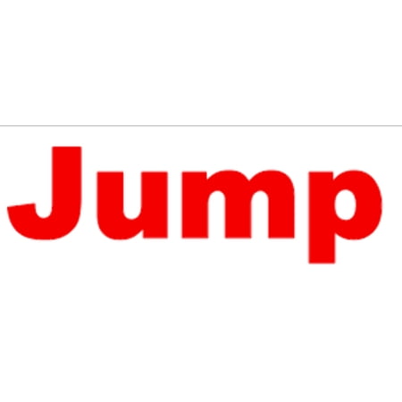 LiteMark Sensory Path Phrase JUMP Decal (6 tall)