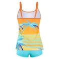 thumbnail image 4 of Generic Women Plus Size Swim Suits Printing Modest Ruched Swimsuits Two Piece Tankini Tops with Shorts Swimwear, 4 of 4