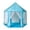 Blue, variant on Meggemo Hexagon Play Tent Castle Indoor Outdoor Sheer Curtain Canopy For 3 4 Person Blue