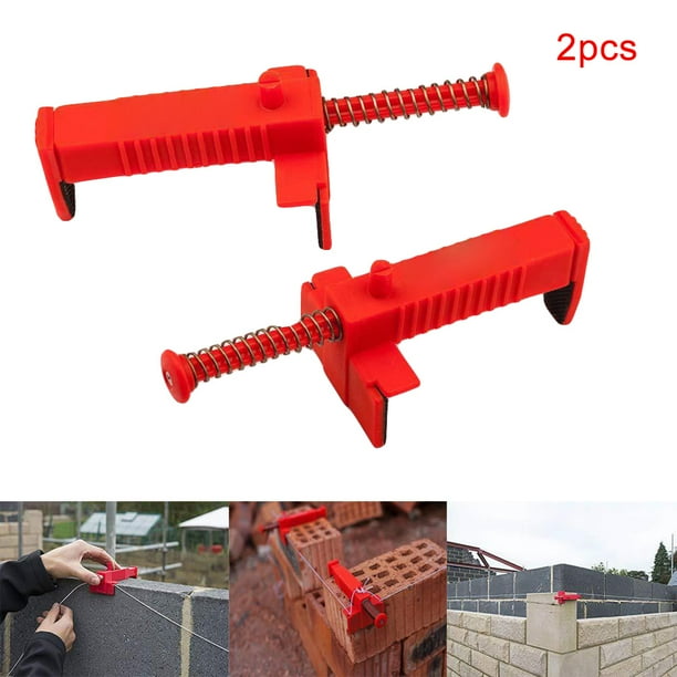 1 par de herramientas de dibujo de líneas de albañilería de plástico de ingeniería, herramienta de medición de nivelación de ladrillos para albañil