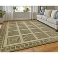thumbnail image 2 of Feizy Channels Modern Geometric, Green, 4' x 6' Accent Rug Stain Fade Resistant Easy Care Global Floor Rug for Living room Bedroom, 2 of 9