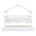 thumbnail image 6 of Triple Tree Kids Full Modern Wood MDF Novelty Beds, White, 6 of 8