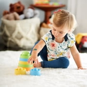 Green Toys: My First Stacker - 8 Pieces, Pastel Colors, Nesting & Stacking Toy, Educational Toy, Recycled Plastic, Kids-Toddler-Baby Ages 6 Months+