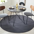 thumbnail image 2 of SAFAVIEH Kilim Roderick Solid Area Rug, Dark Grey, 6' x 6' Round, 2 of 8