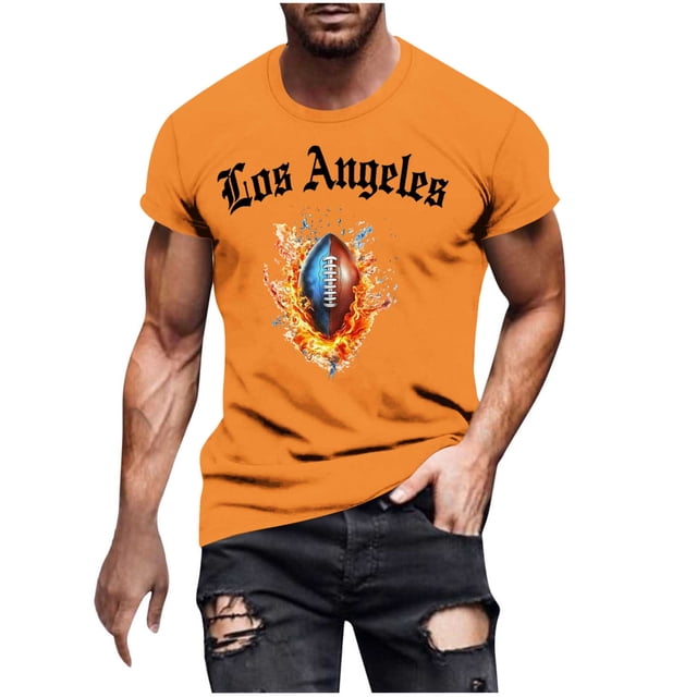 Tauxra T-Shirts à Manches Courtes pour Hommes, T-Shirt Graphique Respirant à Col Rond pour Tenue Décontractée et Sportive, Chandail Léger avec Design Imprimé