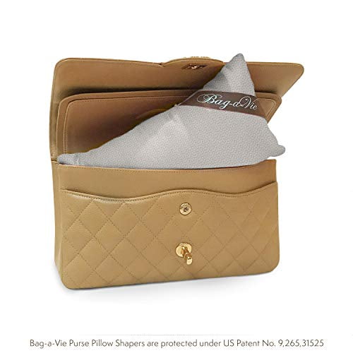Handbag Purse Shaper Pillow – Mini 9”X4.5” - Fits Flap Bags - HERRINGBONE 