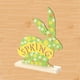 thumbnail image 3 of Recortes de conejito de Pascua de madera, decoración pequeña de mesa de madera, lindos recortes de madera de Pascua. Estilo 6, 3 of 9