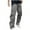 Dark Gray, variant on Diufon Men's Cargo Pants Casual Elastic Waist Sport Running Pants Wide Leg Loose Trousers with Pockets