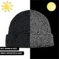 thumbnail image 3 of ZSQDM Reflective Silk Knitted Hat At Night Sports Running Outdoor Hat Warning Hat beanie Snap Back Hats for Men Bomber Hats Skull Caps, 3 of 5