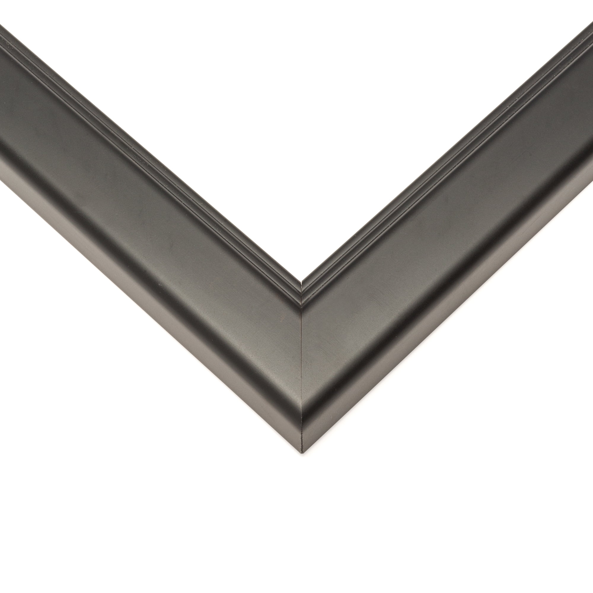 18x24 - 18 x 24 Contemporary Black Solid Wood Frame with UV Framer's Acrylic & Foam Board Backing -