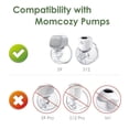 thumbnail image 6 of Maymom 17&19mm Flange Insert Compatible with Elvie Single/Double Electric, Elvie Stride 24mm Wearable Cup, Not Original Elvie Stride Replacement Pump Parts, 6 of 8