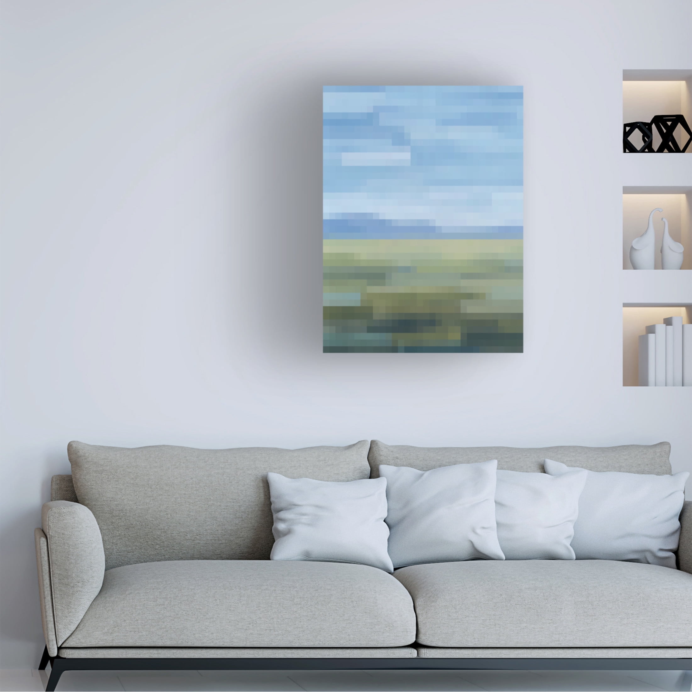 Trademark Fine Art Grace Popp  Pixel Memory I Canvas Wall Art