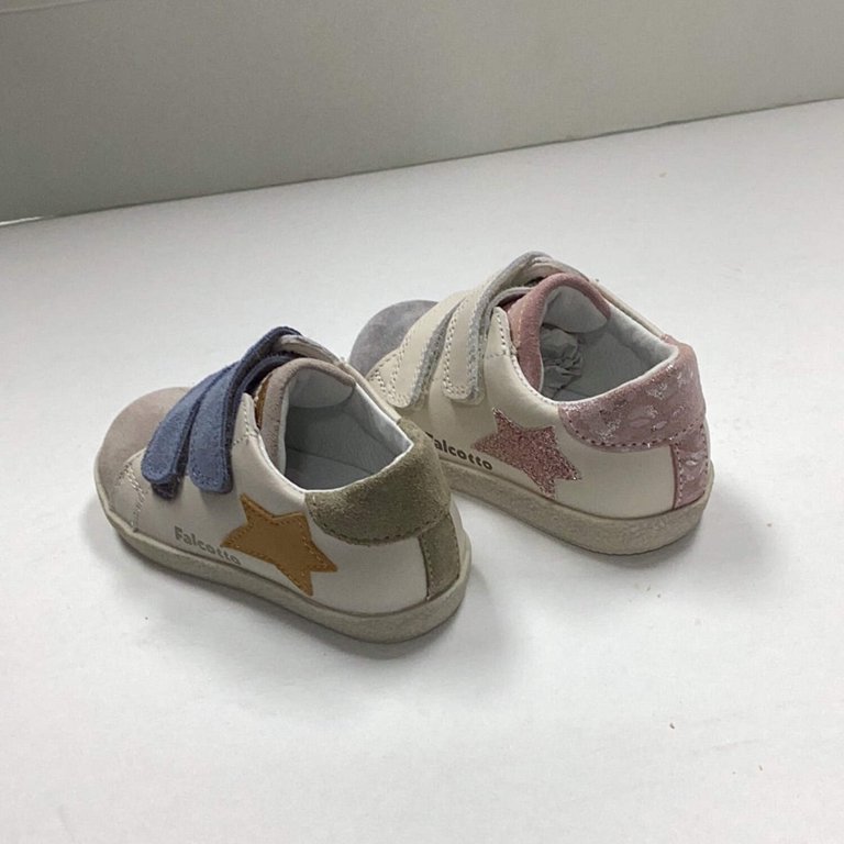 Scarpine Primi Passi Falcotto – Conte Suede, Marrone Chiaro-Oliva, Suola Flessibile In Para, Per Bambini