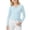 00#&-Light Blue1649, variant on Kiijoy Girl's Tie Wrap Top Solid Long Sleeve V Neck Ballet Dance Yoga Tshirt, Black, 7-8 Years