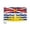 3x5 ft Polyester Flag, variant on AGAS British Columbia Canada Flag 3 x 5 ft Double Stitched Hem 100% Polyester Plated Grommets Indoor Canadian Province of British Columbia Flag