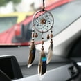 thumbnail image 5 of Opvise Handmade Feather Beads Dream Catcher Car Porch Hanging Ornament Window Decor A, 5 of 8