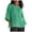 mint green, variant on Summer Tops for Women Cotton Lien Shirts 3/4 Sleeve  Neck Tunic Casual Loose Blouse Beach Vacation Tees (Pink)