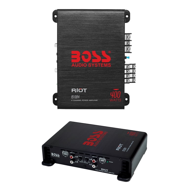 Free Shipping! Boss Audio Systems R1004 Riot Series 4 Channel Car