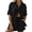 Black, variant on Short Sets for Women 2 Piece Outfits Button Up Shirts and Shorts Womens Summer Outfits Women's Clothing