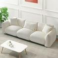 thumbnail image 3 of Williamspace Lambswool Modern Sectional Sofa, Biege, 3 of 7