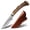 Ram's Horn 40, variant on Plys Camping Knife Fixed Blade with Leather Sheath 3.5 Inch Survival Knife - Gift for Men, Ideal for Chopping, Hunting Outdoor