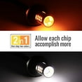 thumbnail image 3 of Error Free Canbus Dual Color Switchback LED DRL Turn Signal Light Bulbs No Flicker All in One Built In Resistors (Turn Signal-Amber/White, 1157), 3 of 9