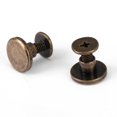 thumbnail image 3 of Garosa 20pcs Flat Head Copper Brass Screws Nuts Nails Rivets Leather Cap Accessory, Brass Rivets, Copper Rivets, 3 of 5