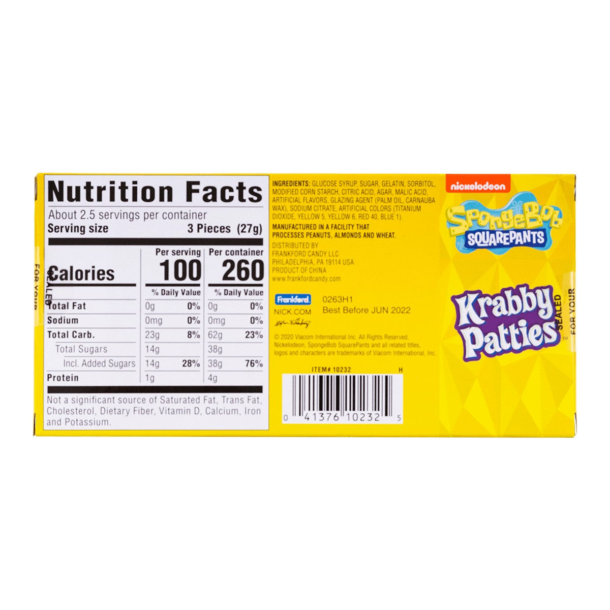 (Precio/Caja) Caja de Teatro Regular Krabby Patty 12-2.54 onzas 3