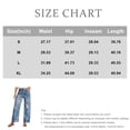 thumbnail image 3 of Jeans for Women Wide Leg Denim Pants Floral Lightweight Trendy Lounge Pants Pants for Ladies Light Blue XL, 3 of 9