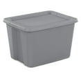 thumbnail image 3 of (2 packs) Large Storage Box, 18-gallon Plastic Storage Container with Snap-on Lid, 3 of 5